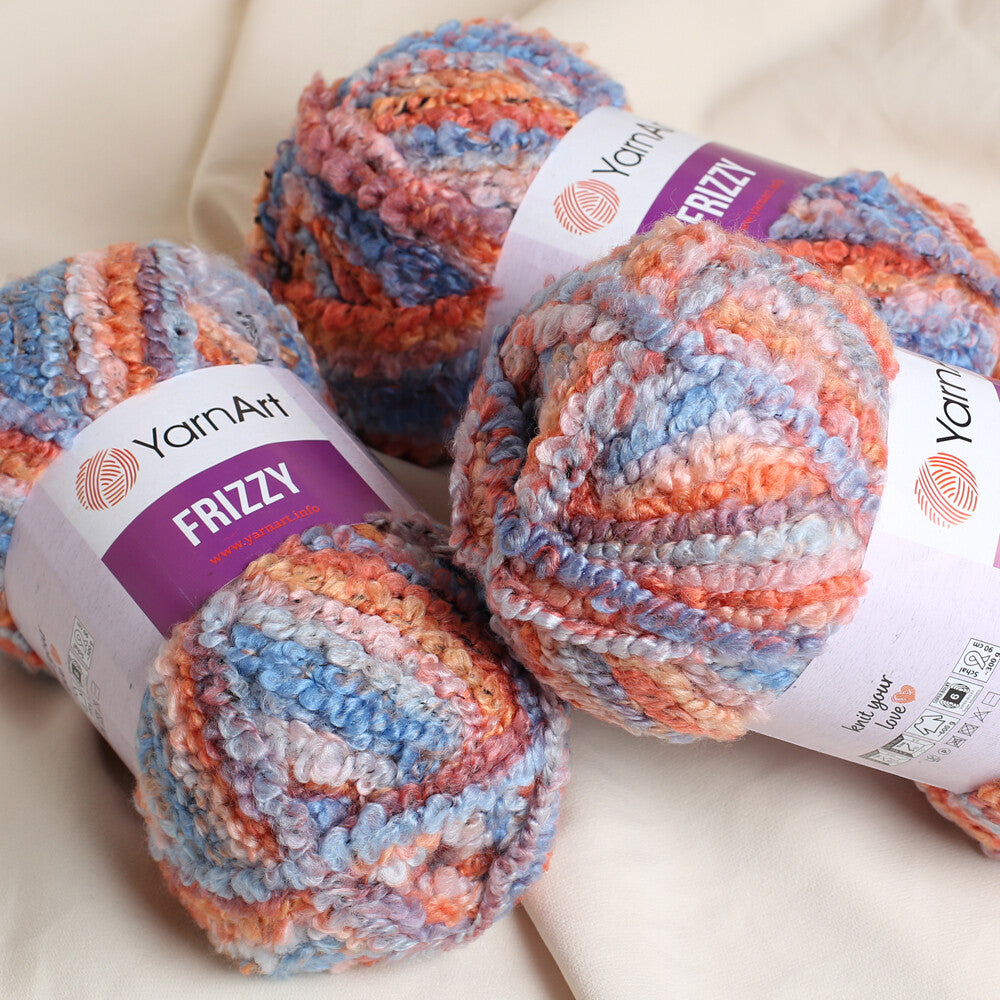 Yarnart Frizzy Yarn, Variegated - 410