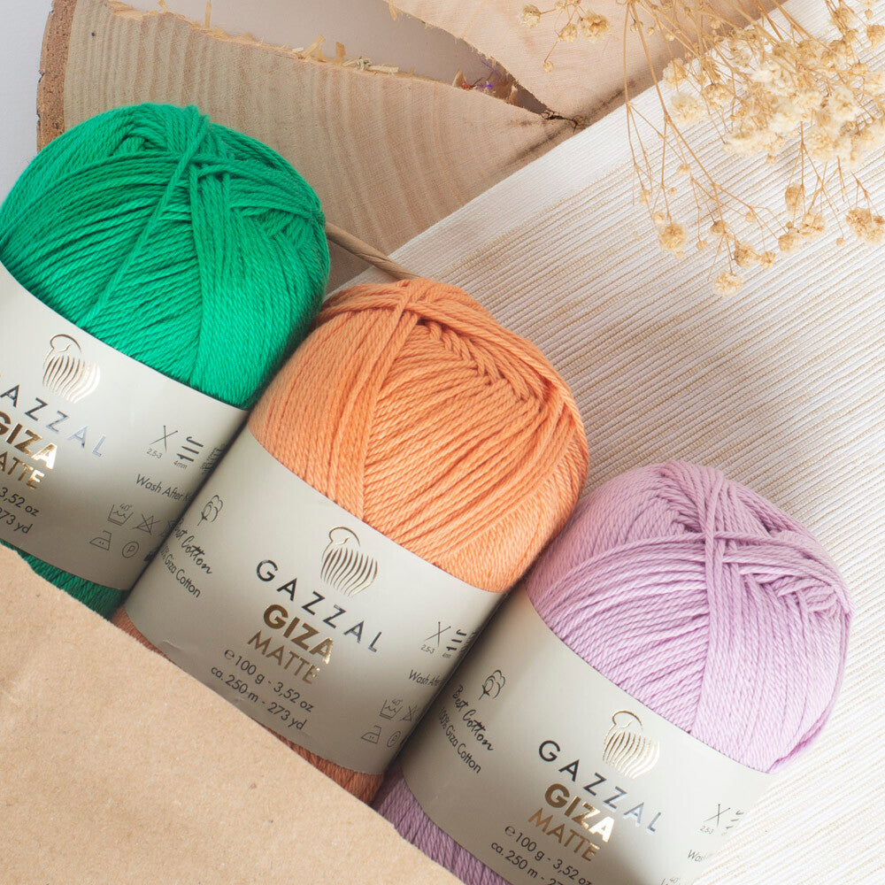 Gazzal Giza Matte Yarn, Cyan - 5580