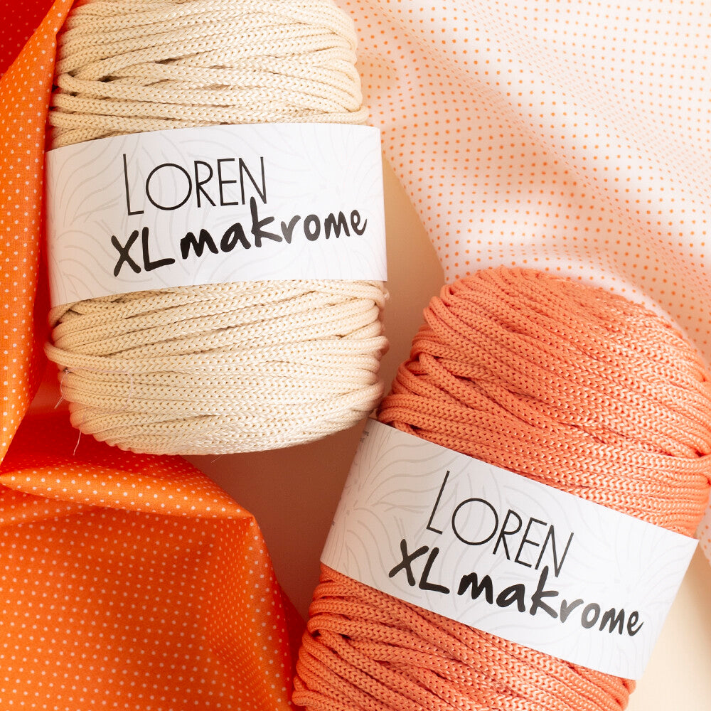 Loren XL Makrome Cord, Black - R004