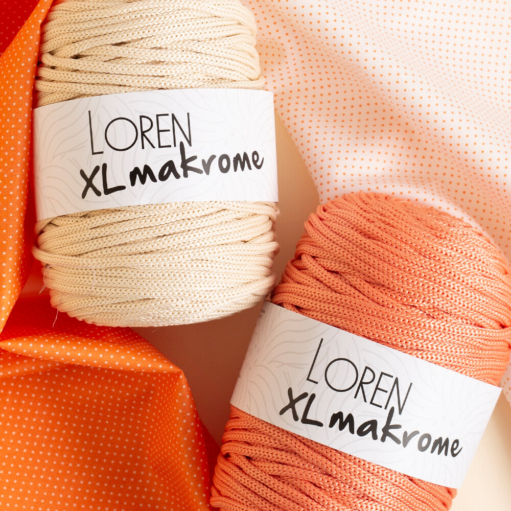 Loren XL Makrome Cord, Brown - R044