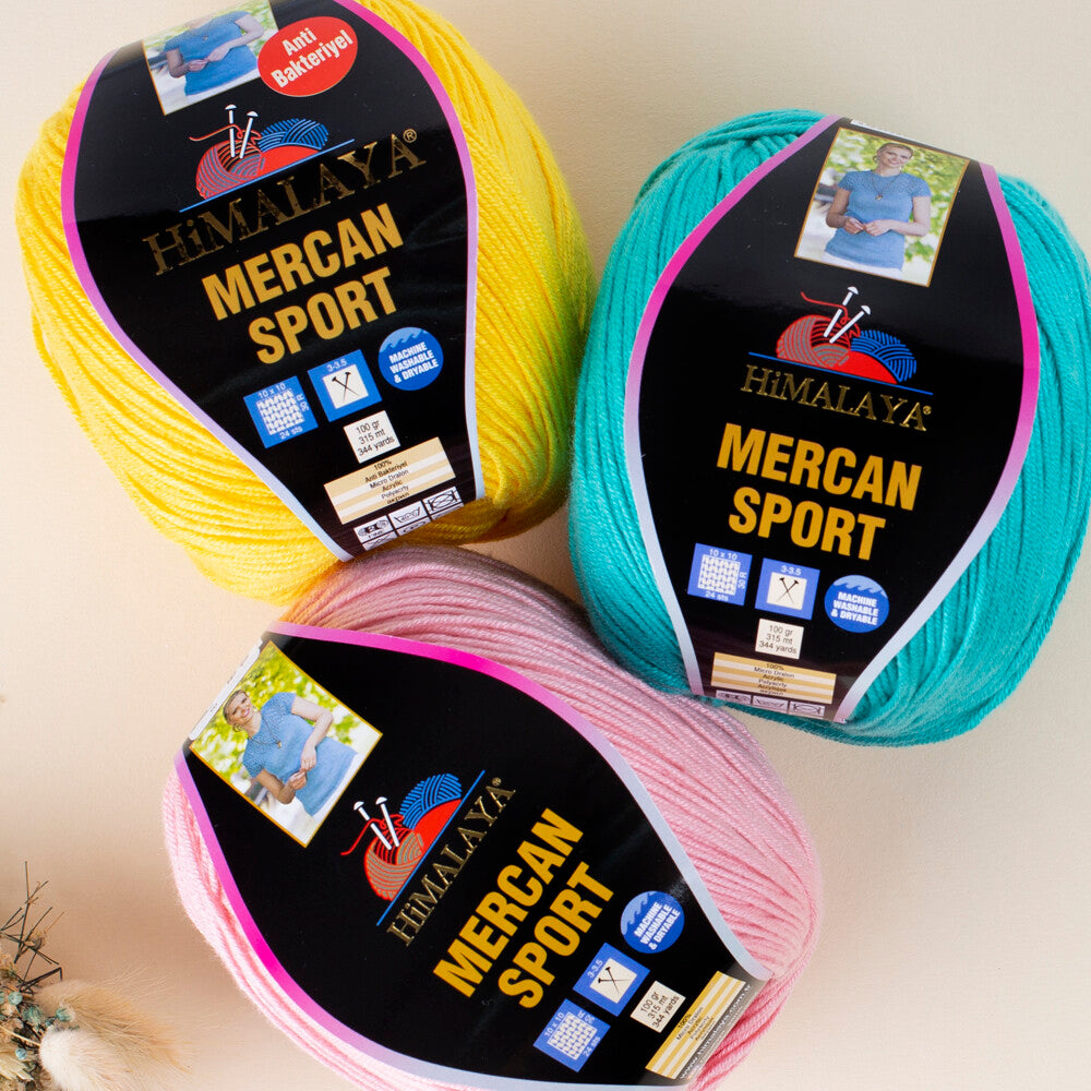 Himalaya Mercan Sport Yarn, Green - 101-27