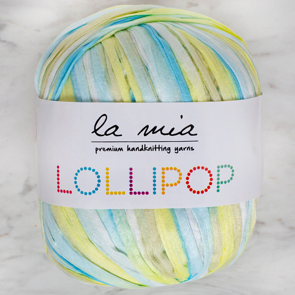 La Mia Lollipop Variegated Tape Yarn - LL003