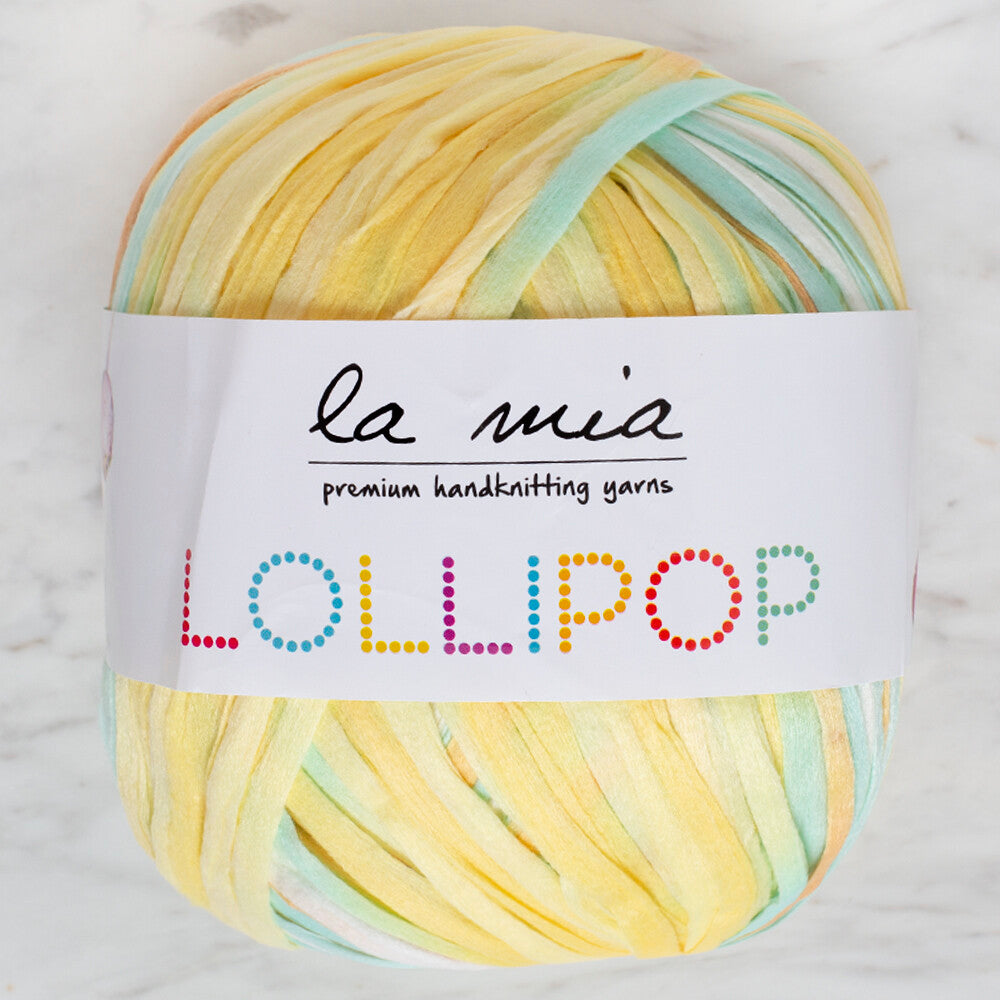 La Mia Lollipop Variegated Tape Yarn - LL007