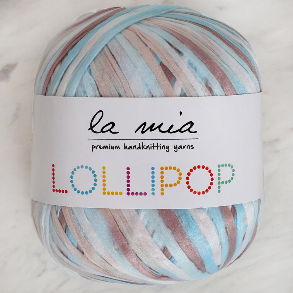 La Mia Lollipop Variegated Tape Yarn - LL009