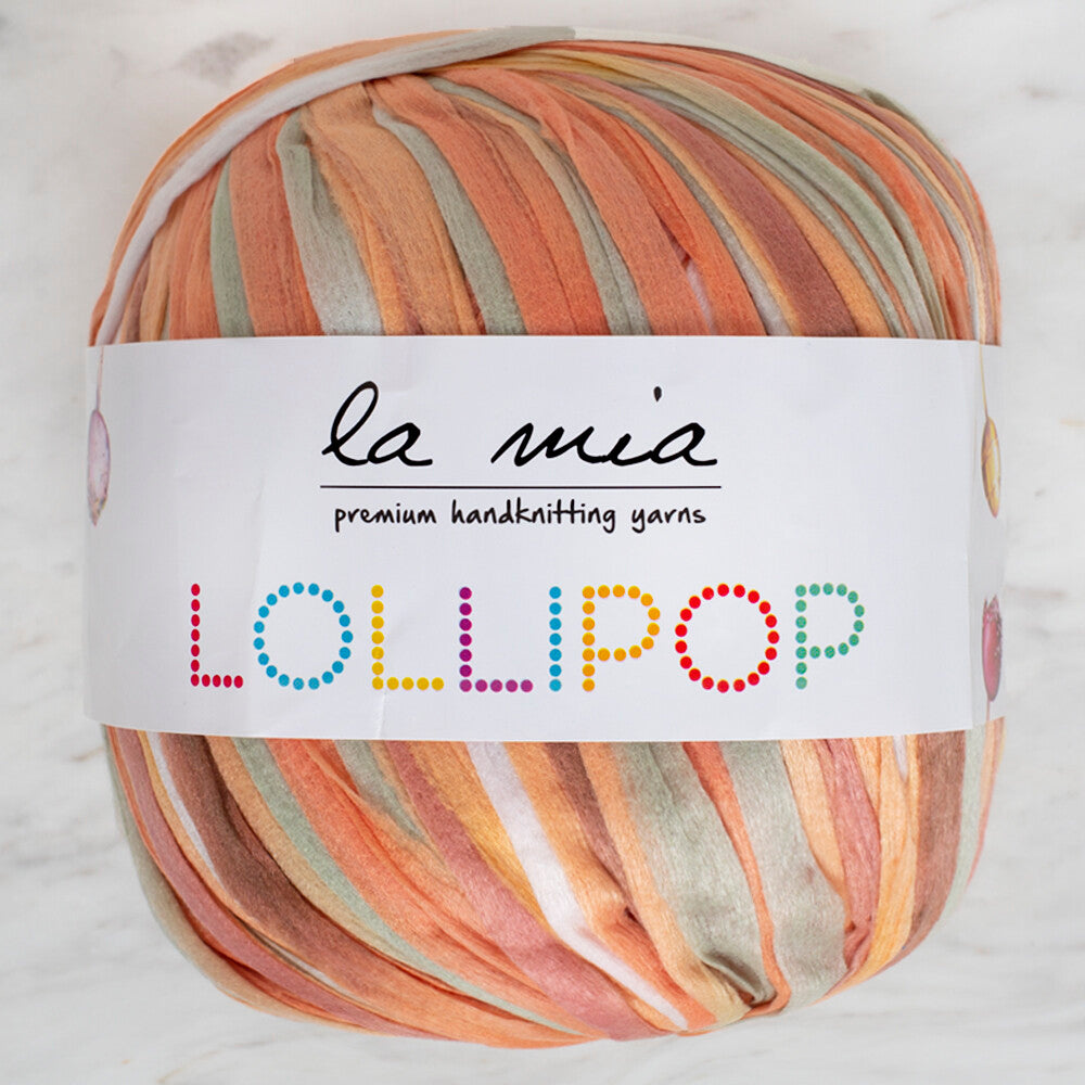 La Mia Lollipop Variegated Tape Yarn - LL006