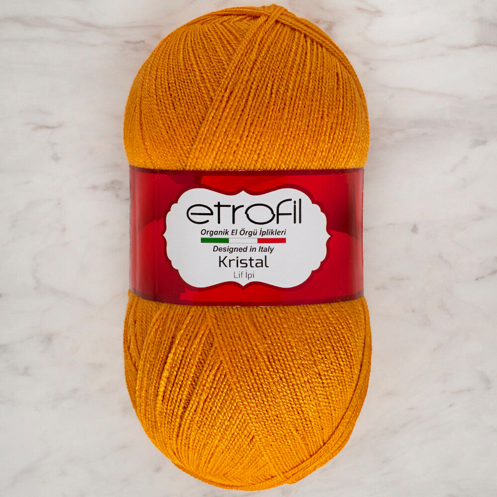 Etrofil Kristal Knitting Yarn, Orange - 12009