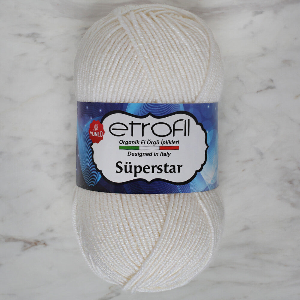 Etrofil Süperstar Yarn, White - 70187