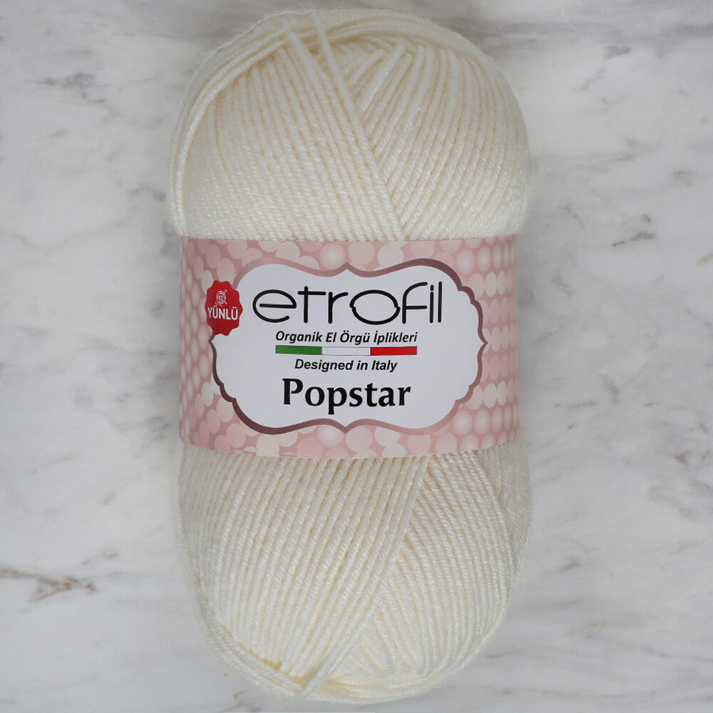 Etrofil Popstar Yarn, Cream - 70169