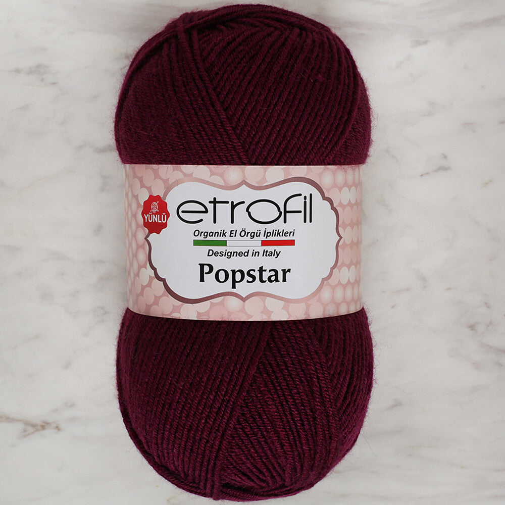 Etrofil Popstar Yarn, Aubergine - 70609