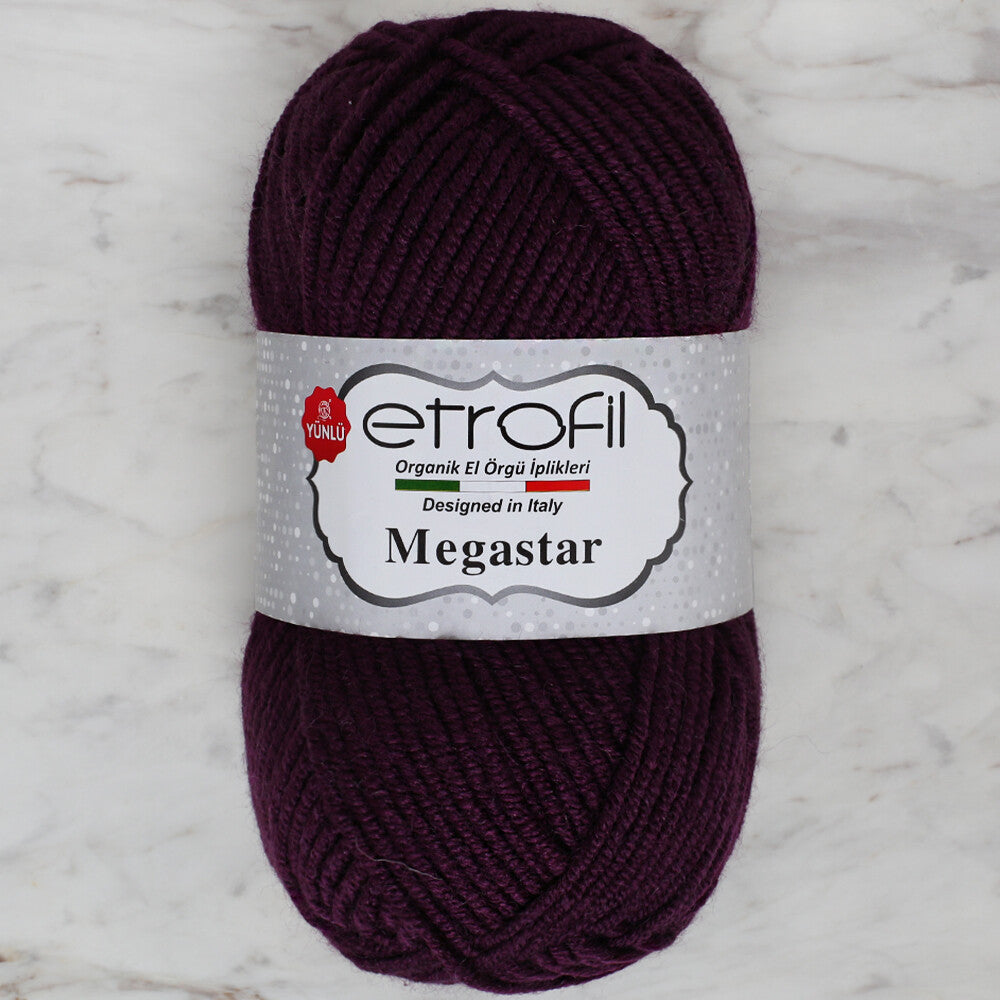 Etrofil Megastar Yarn, Aubergine - 76001