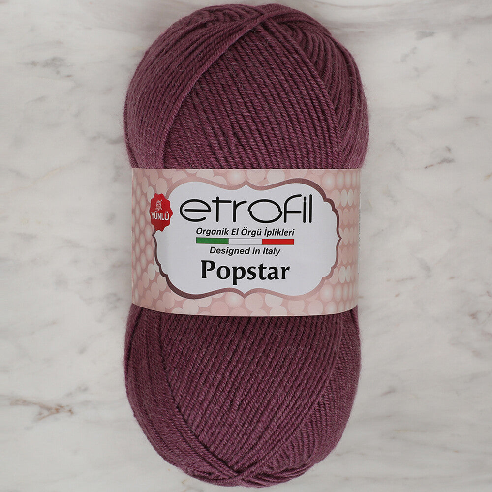 Etrofil Popstar Yarn, Dusty Purple - 76000