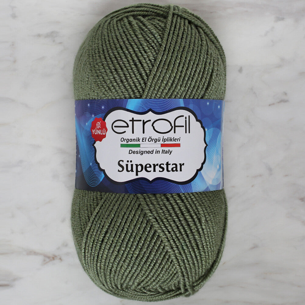 Etrofil Süperstar Yarn, Green - 74067