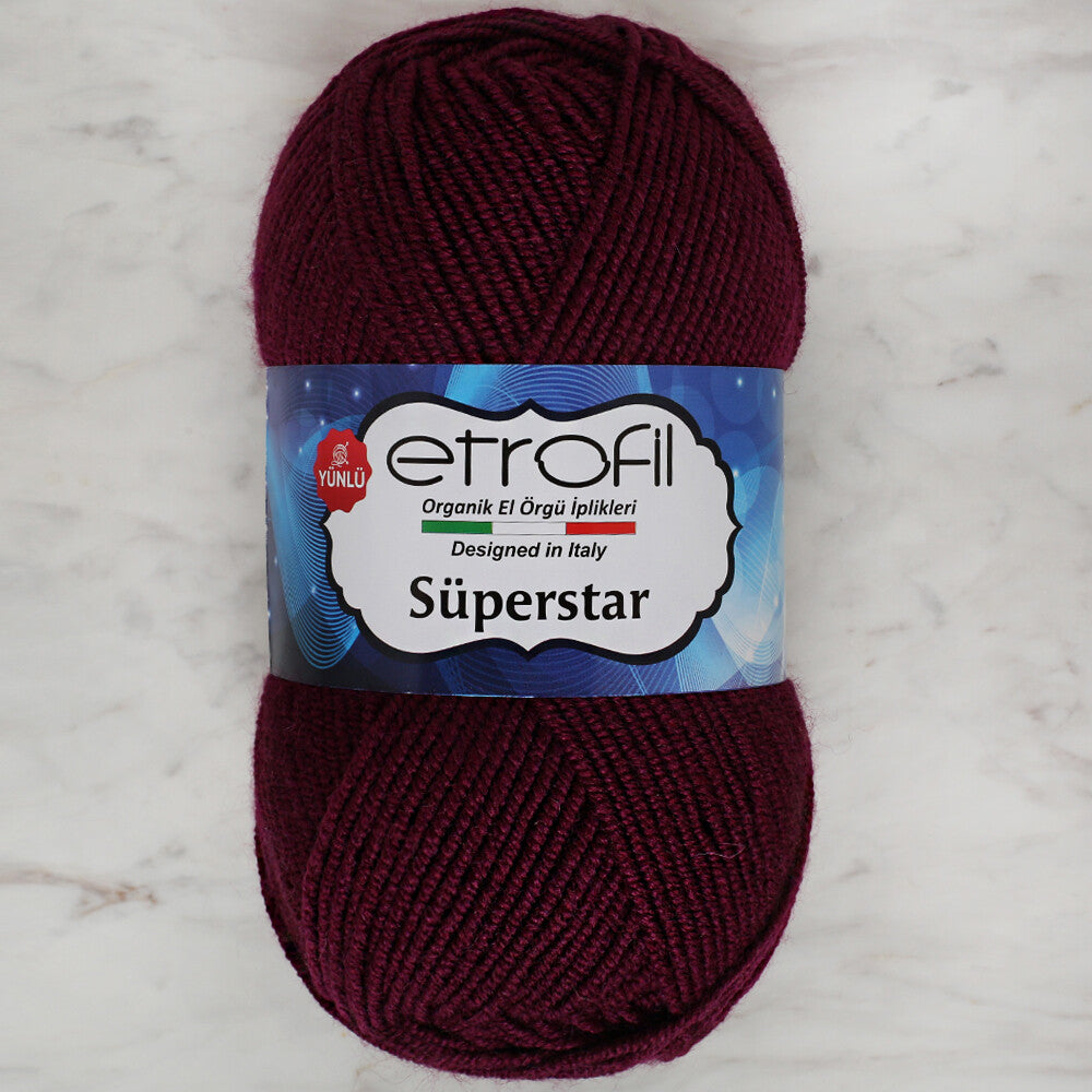 Etrofil Süperstar Yarn, Aubergine - 70609