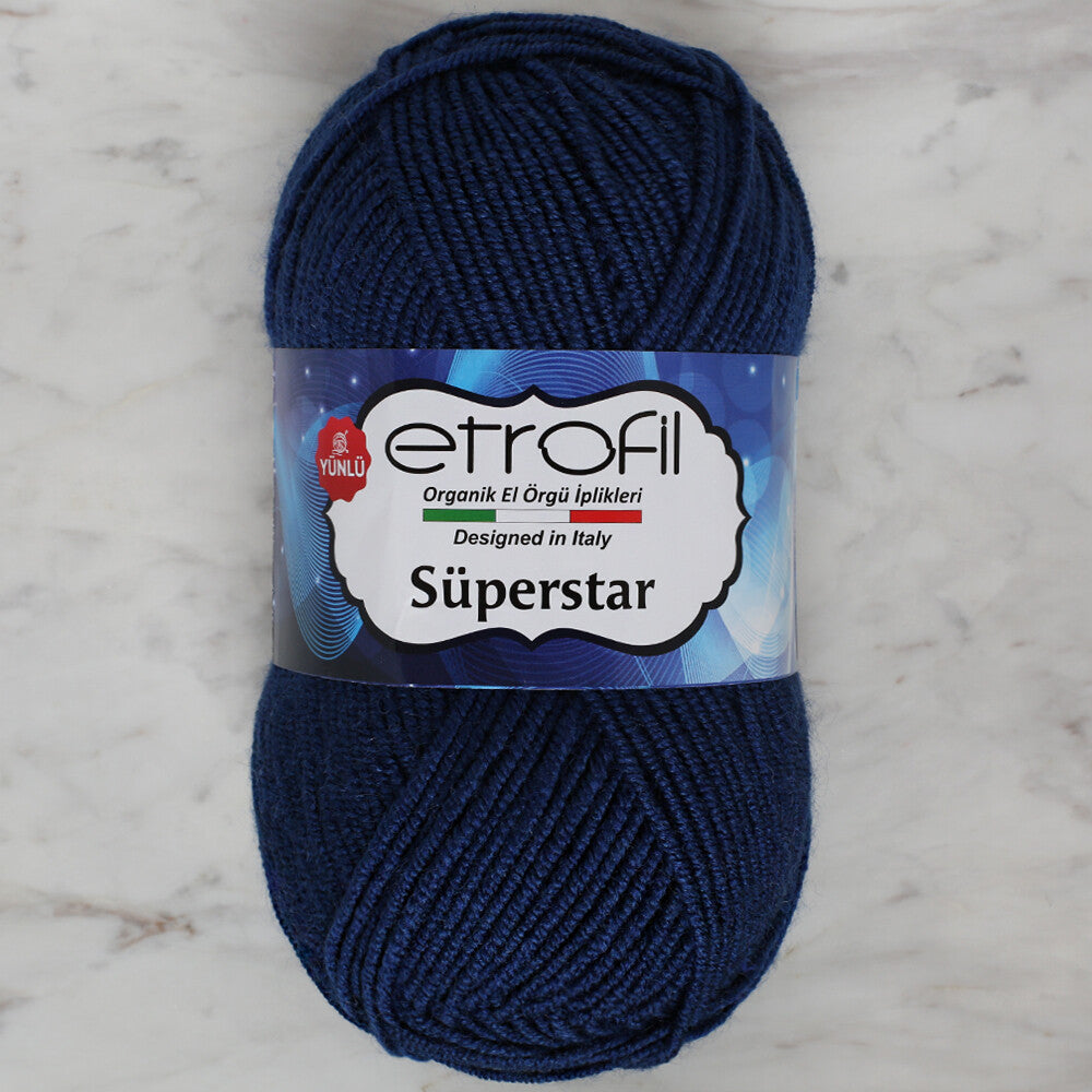 Etrofil Süperstar Yarn, Navy Blue - 75095