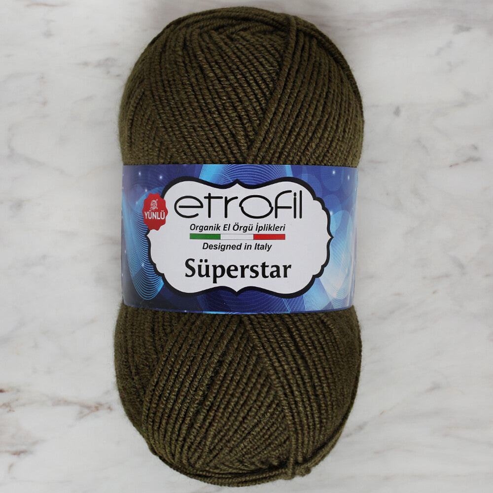 Etrofil Süperstar Yarn, Khaki - 74065