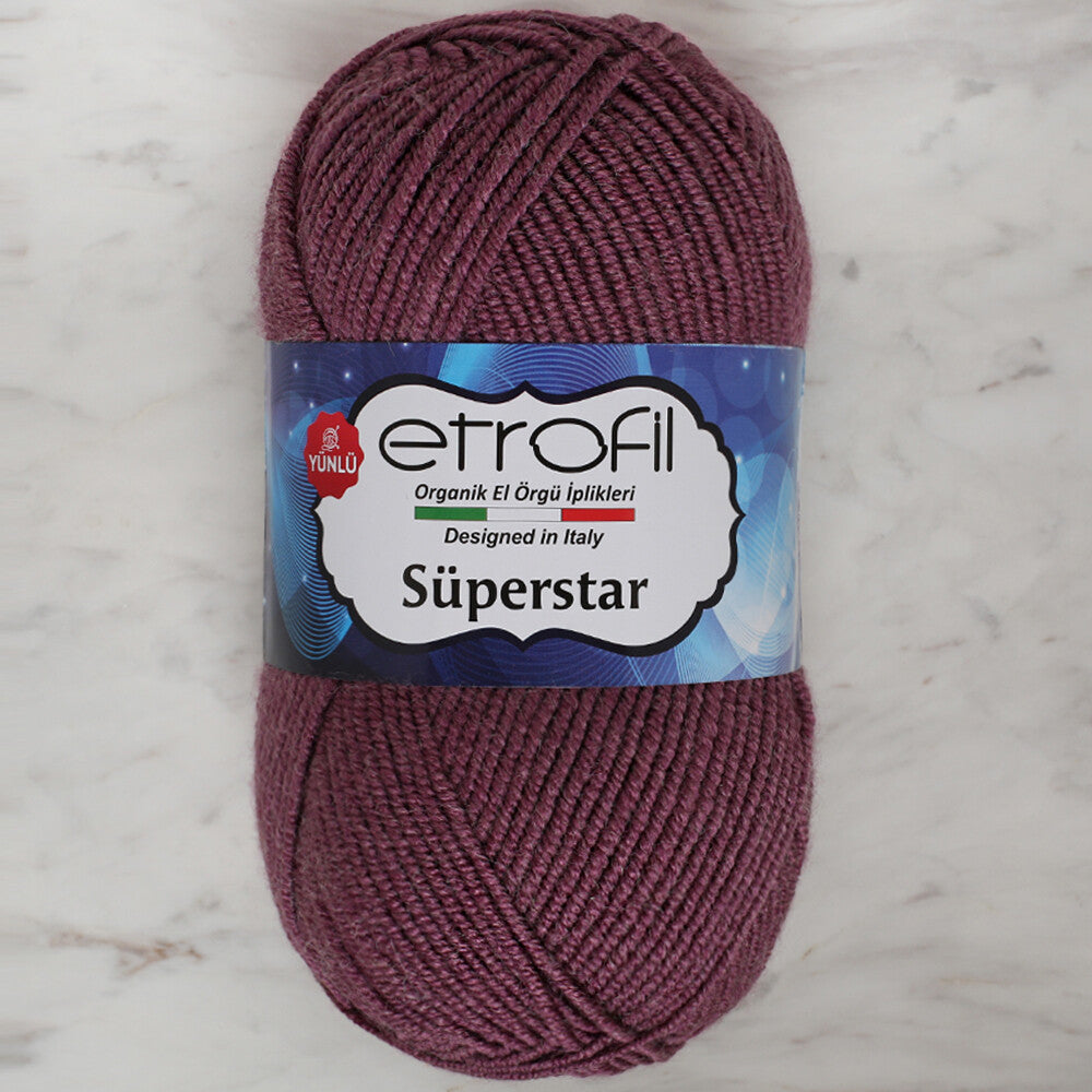 Etrofil Süperstar Yarn, Purple - 76000