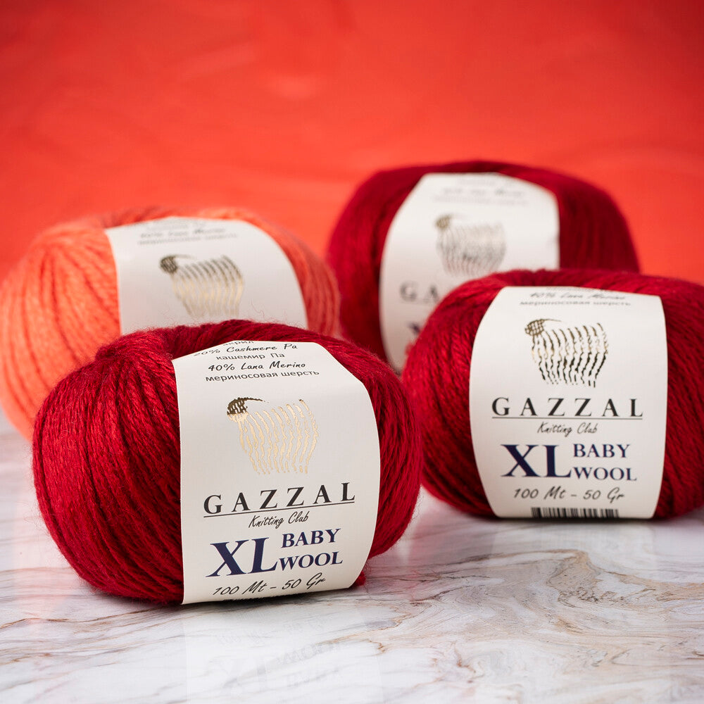 Gazzal Baby Wool XL Knitting Yarn, Brown - 835XL