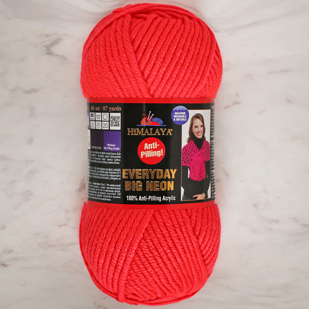 Himalaya Everyday Big Neon Yarn, Neon Pink - 72803