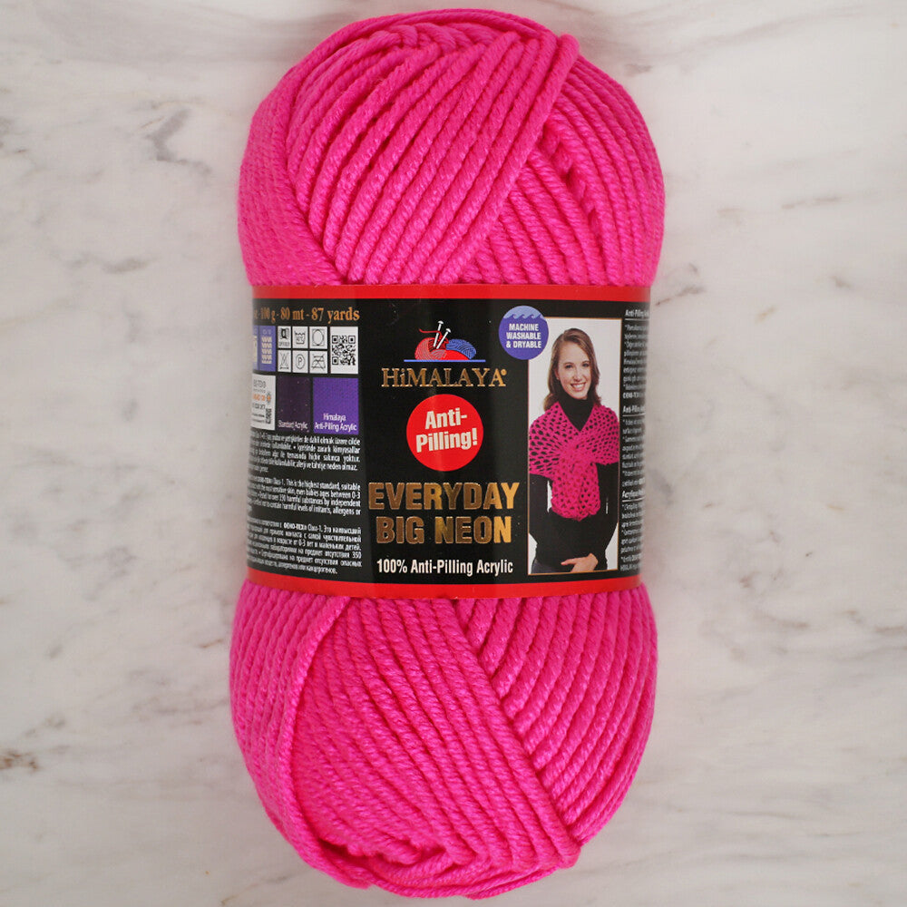 Himalaya Everyday Big Neon Yarn, Neon Pink - 72804