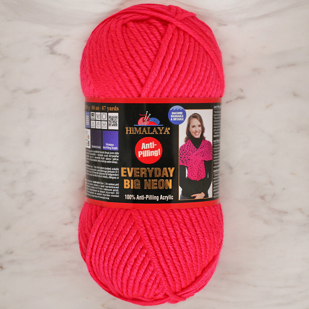 Himalaya Everyday Big Neon Yarn, Neon Pink - 70805