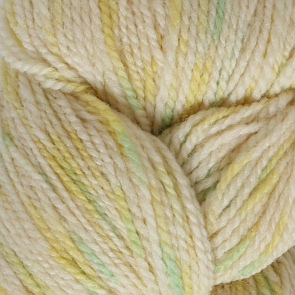 Etrofil Ipek Yolu/Silk Road Hand-dyed Spun Yarn, Green Variegated - EL191