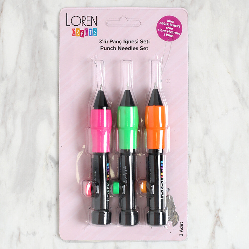 Loren Crafts Punch Needle Set in 3