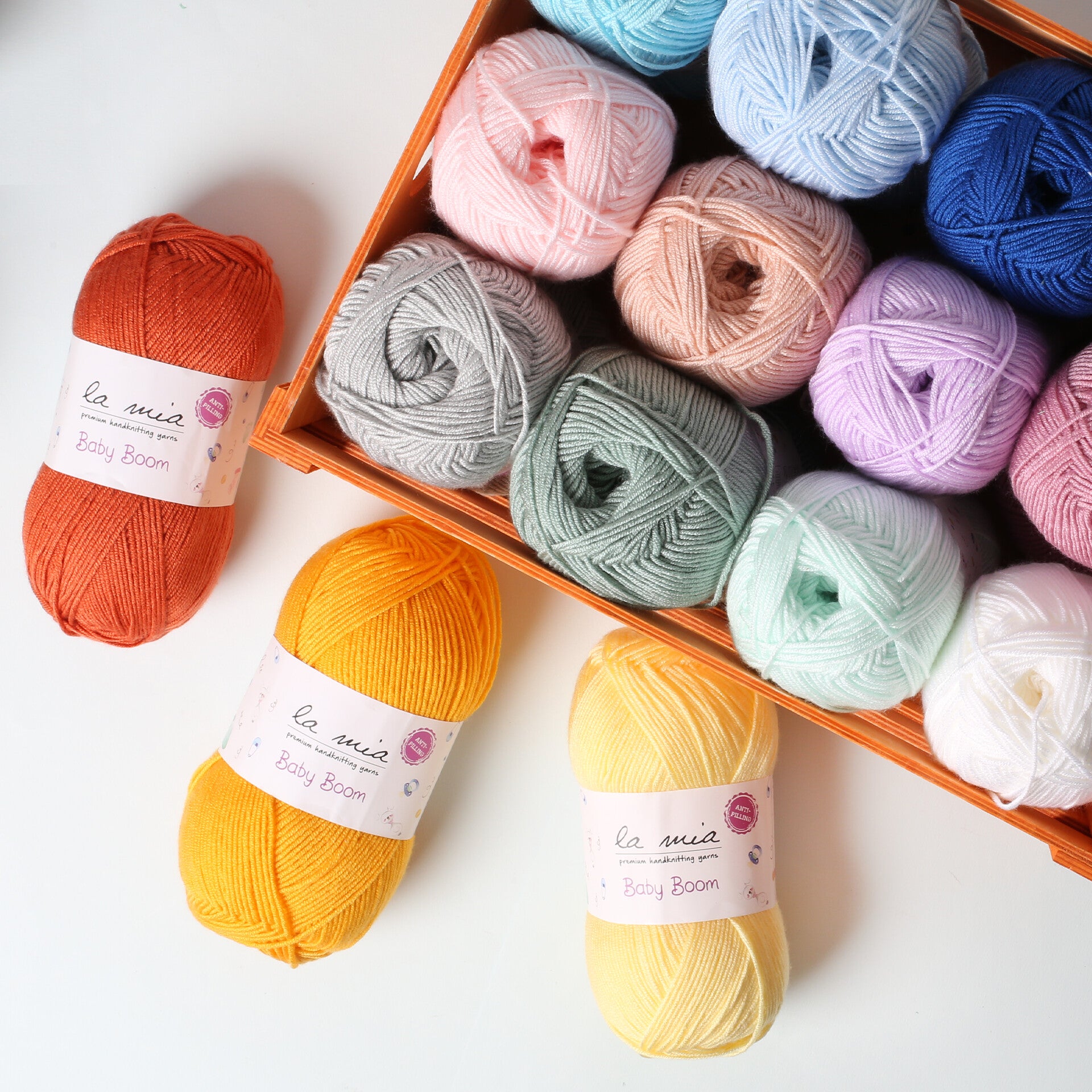 La Mia Baby Boom Yarn, Brick - 1210