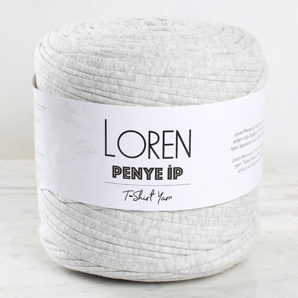 Loren T-Shirt Yarn, Heather Grey - 64