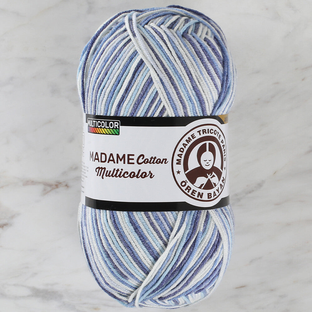 Madame Tricote Paris Madame Cotton Yarn, Variegated - 445