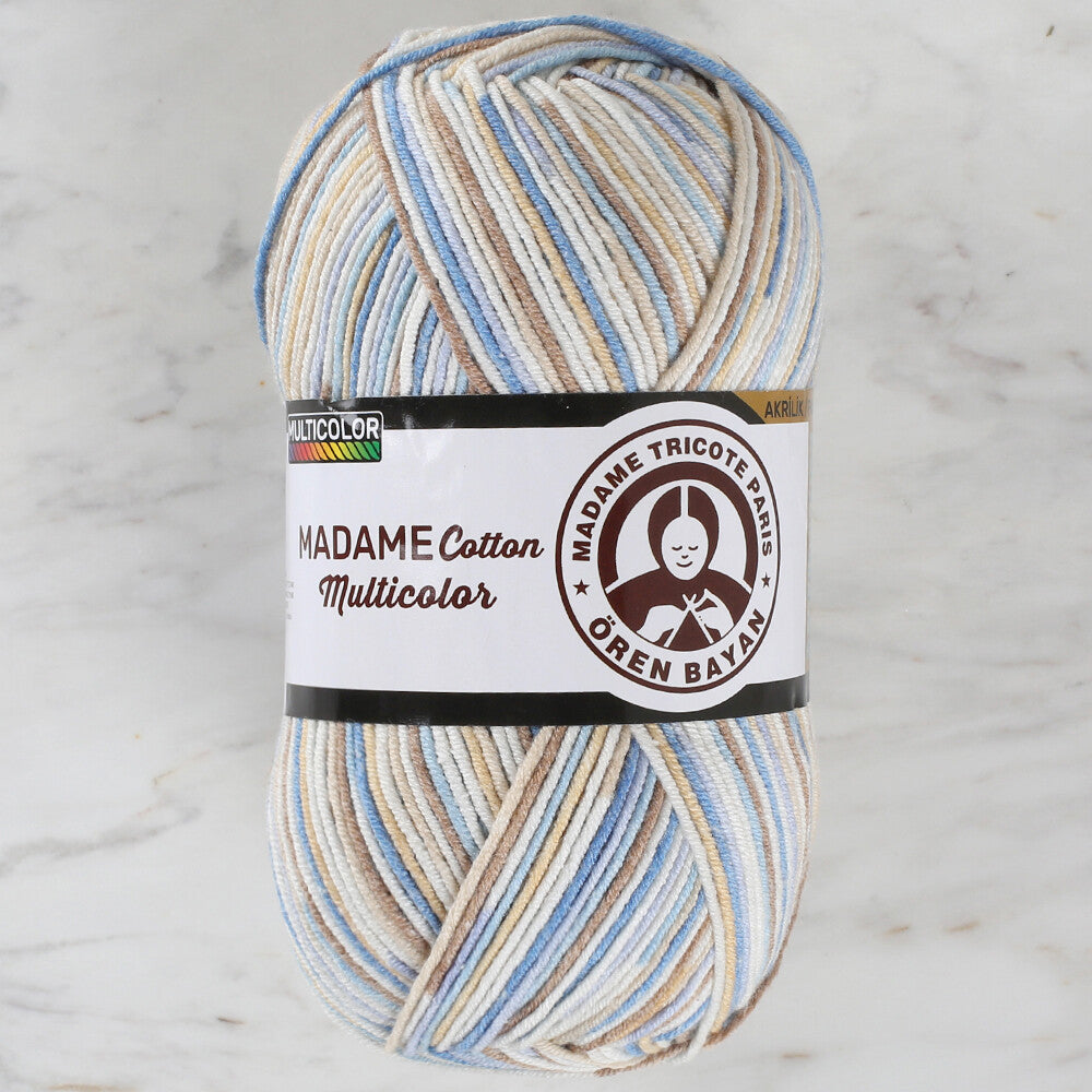 Madame Tricote Paris Madame Cotton Yarn, Variegated - 448