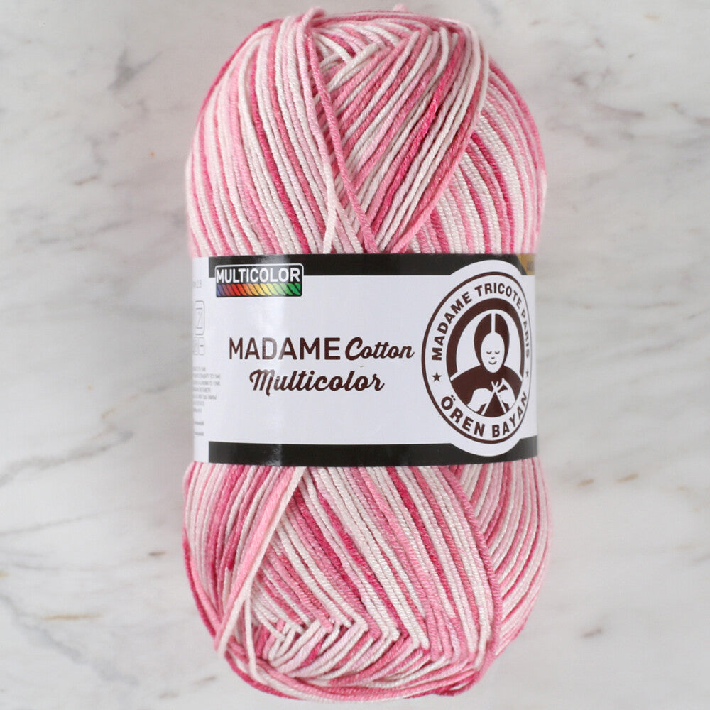 Madame Tricote Paris Madame Cotton Yarn, Variegated - 443