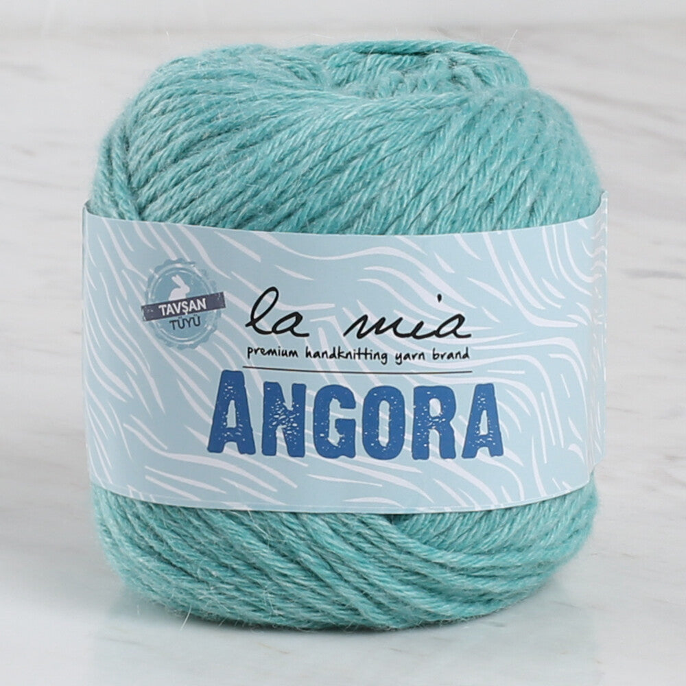La Mia Angora 50gr Hand Knitting Yarn, Mint - L130