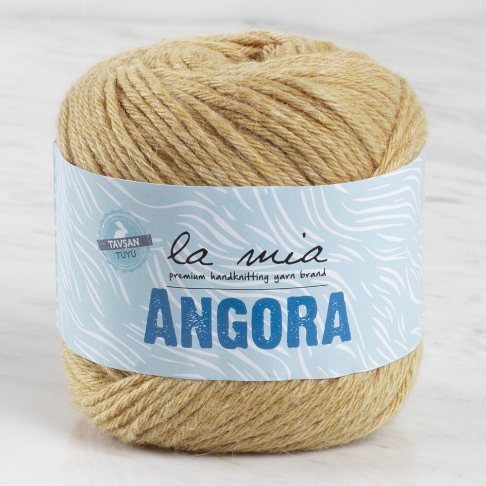 La Mia Angora 50gr Hand Knitting Yarn, Beige - L132