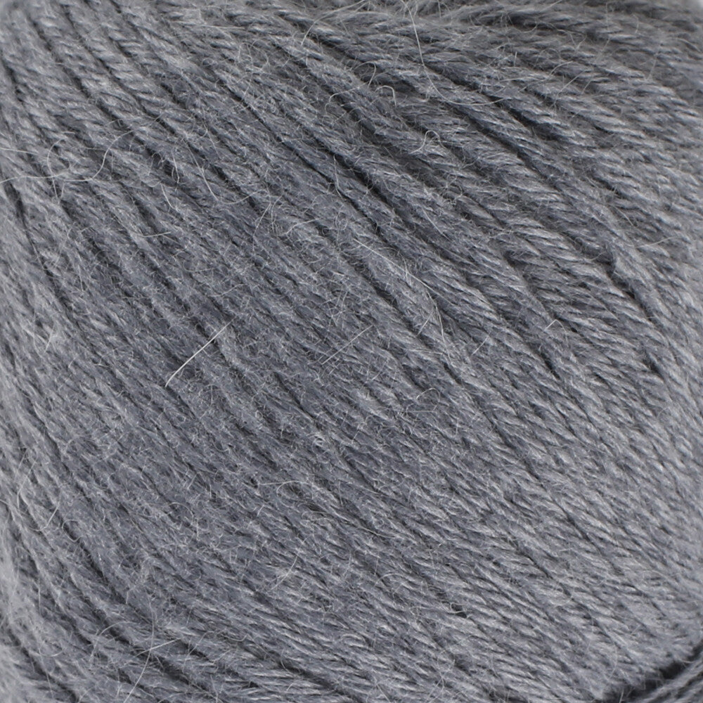 La Mia Angora 50gr Hand Knitting Yarn, Grey - L134