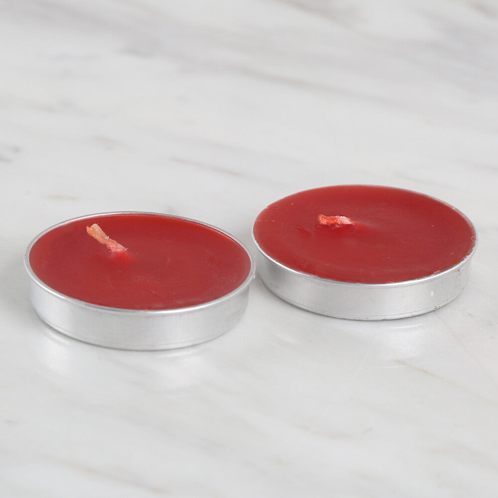 Loren 2 Pcs Tealight Candle, Red