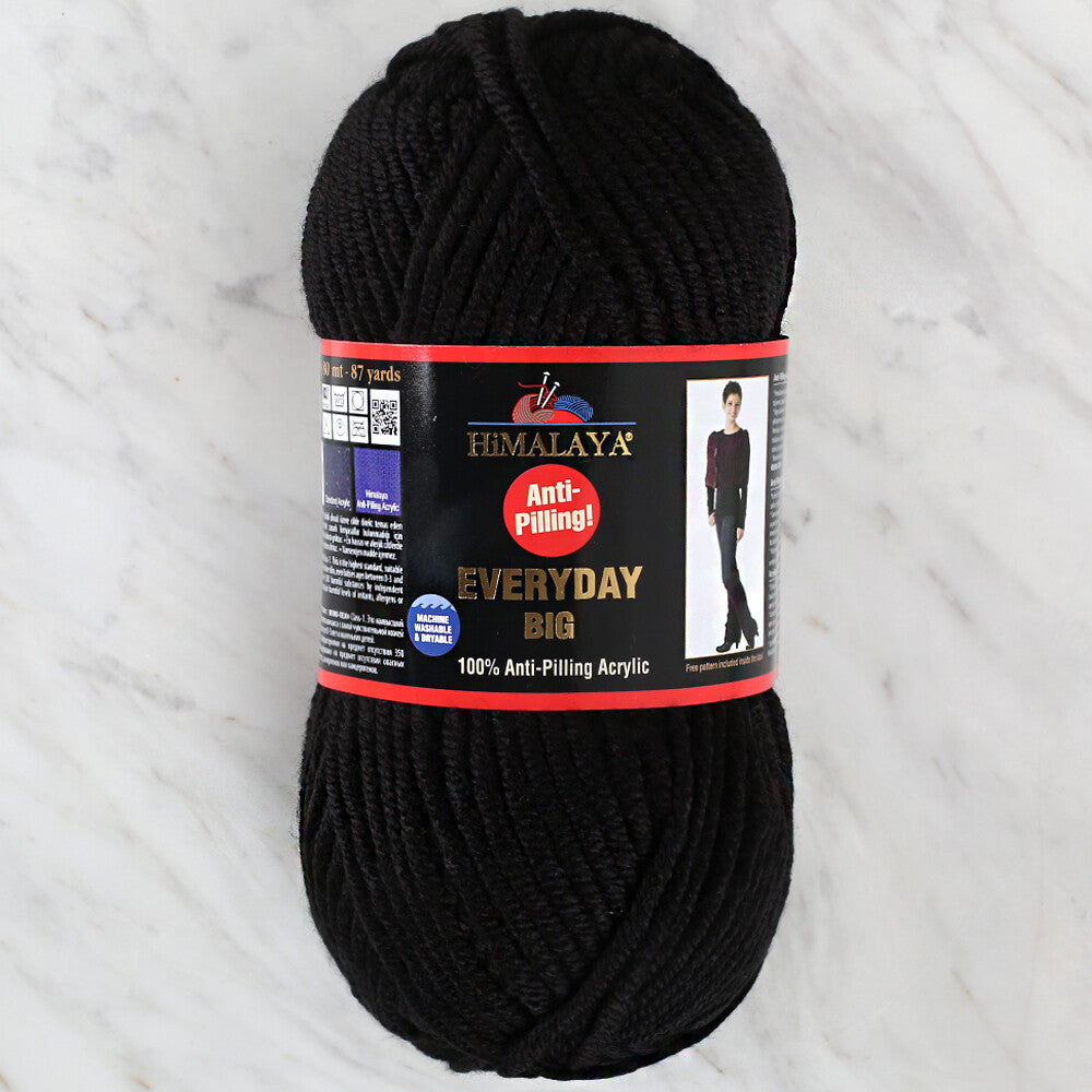 Himalaya Everyday Big Yarn, Black- 70824