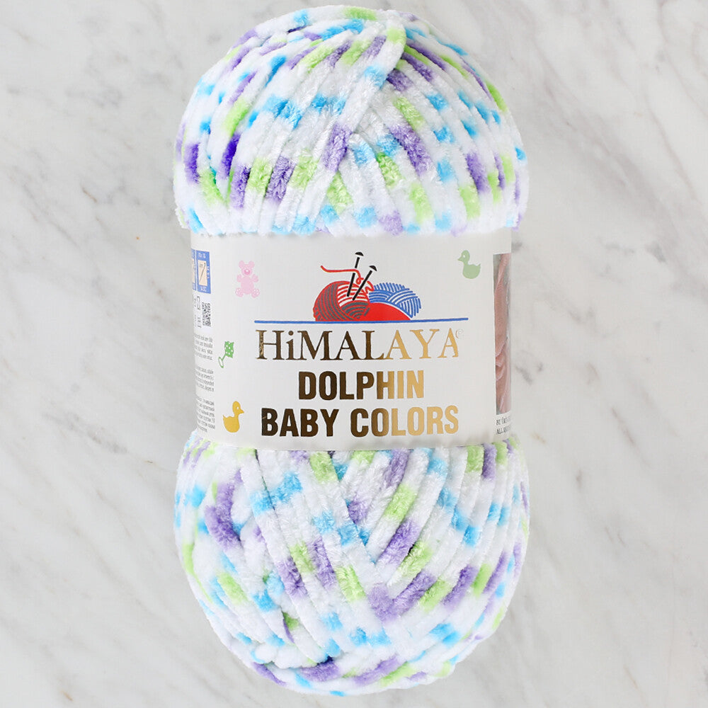 Himalaya Dolphin Baby Colors Chenille Yarn, Variegated - 80422