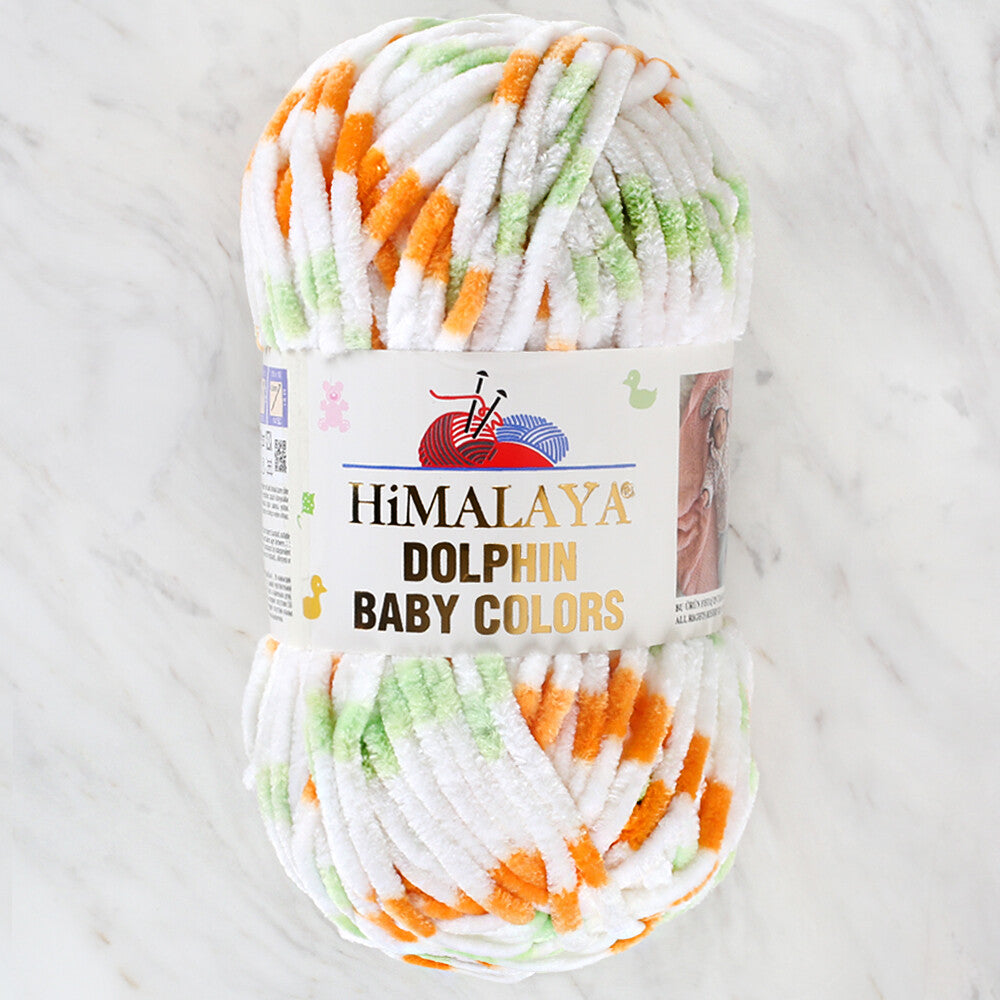 Himalaya Dolphin Baby Colors Chenille Yarn, Variegated - 80401