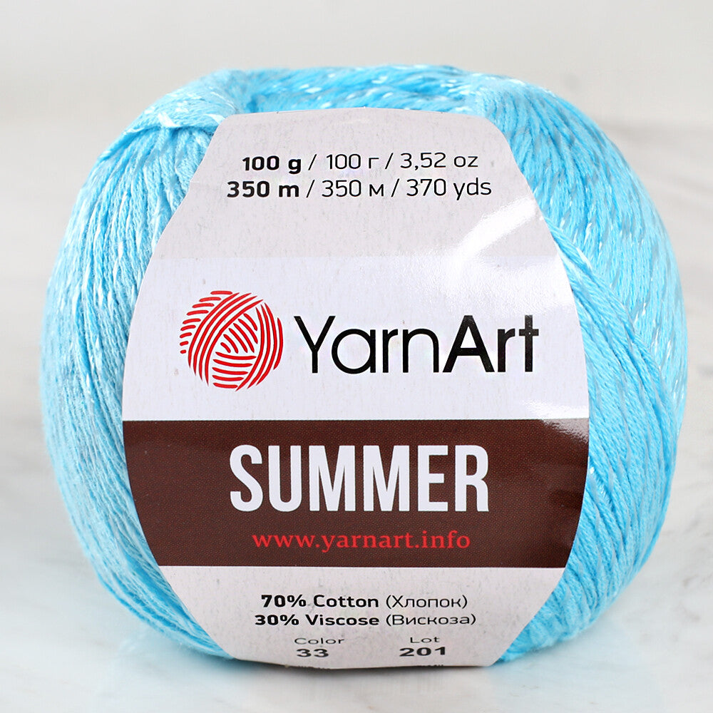 YarnArt Summer Yarn, Blue - 33