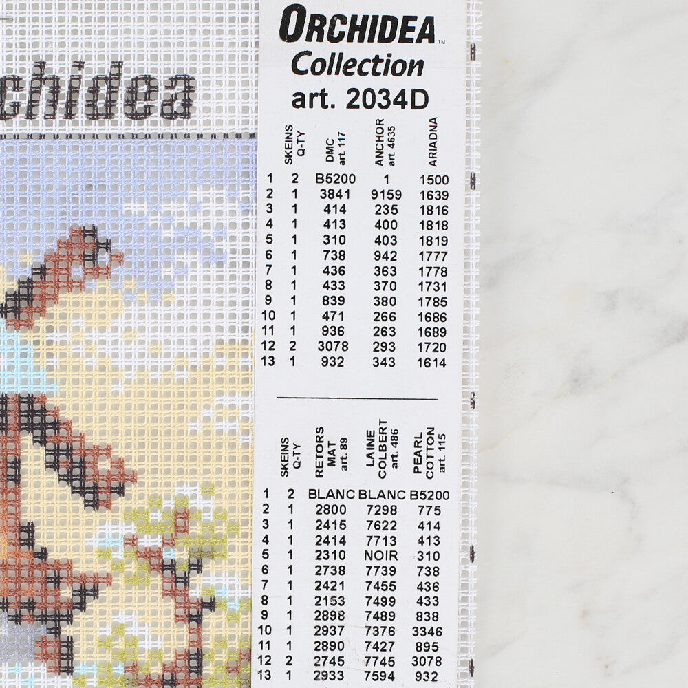 Orchidea 15x15 cm Printed Gobelin 2034D