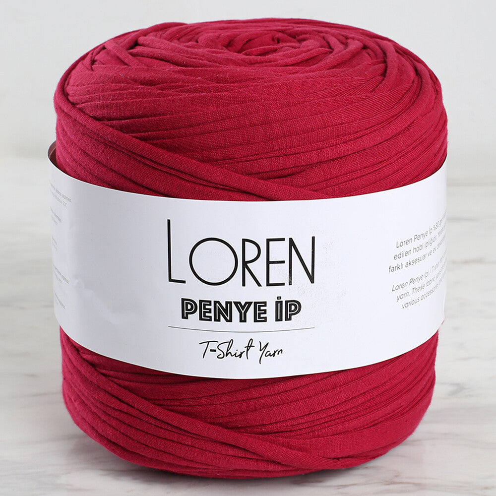 Loren T-Shirt Yarn, Burgundy - 71