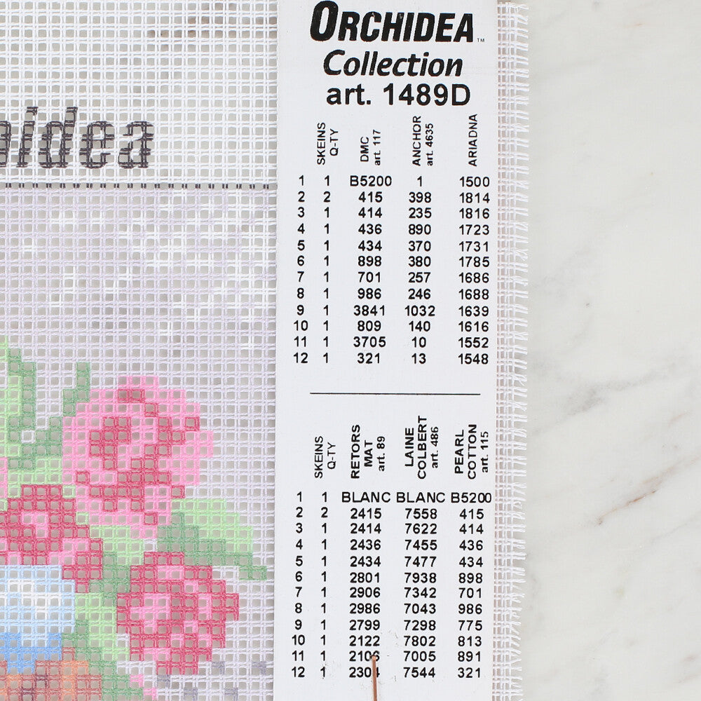 Orchidea 15x15 cm Printed Gobelin 1489D