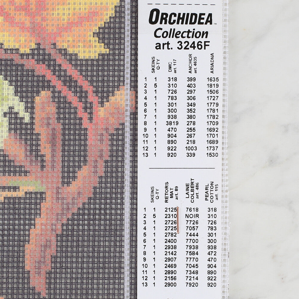 Orchidea 18x24 cm Maple Printed Gobelin 3246F