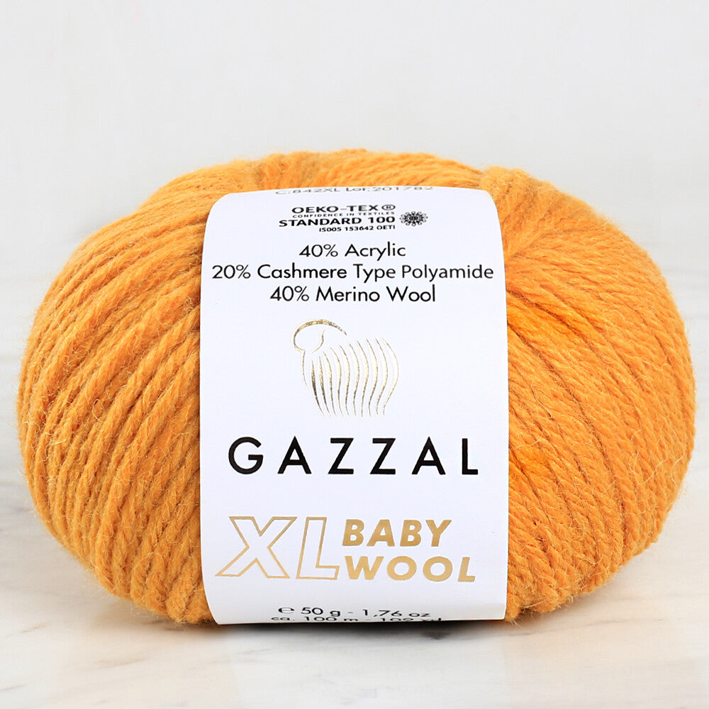 Gazzal Baby Wool XL Baby Yarn, Mussard - 842XL