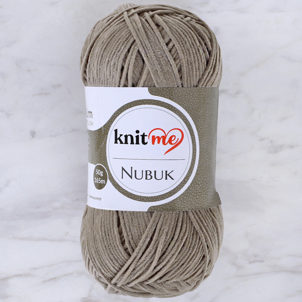 Knit Me Nubuk Knitting Yarn, Green - 3247