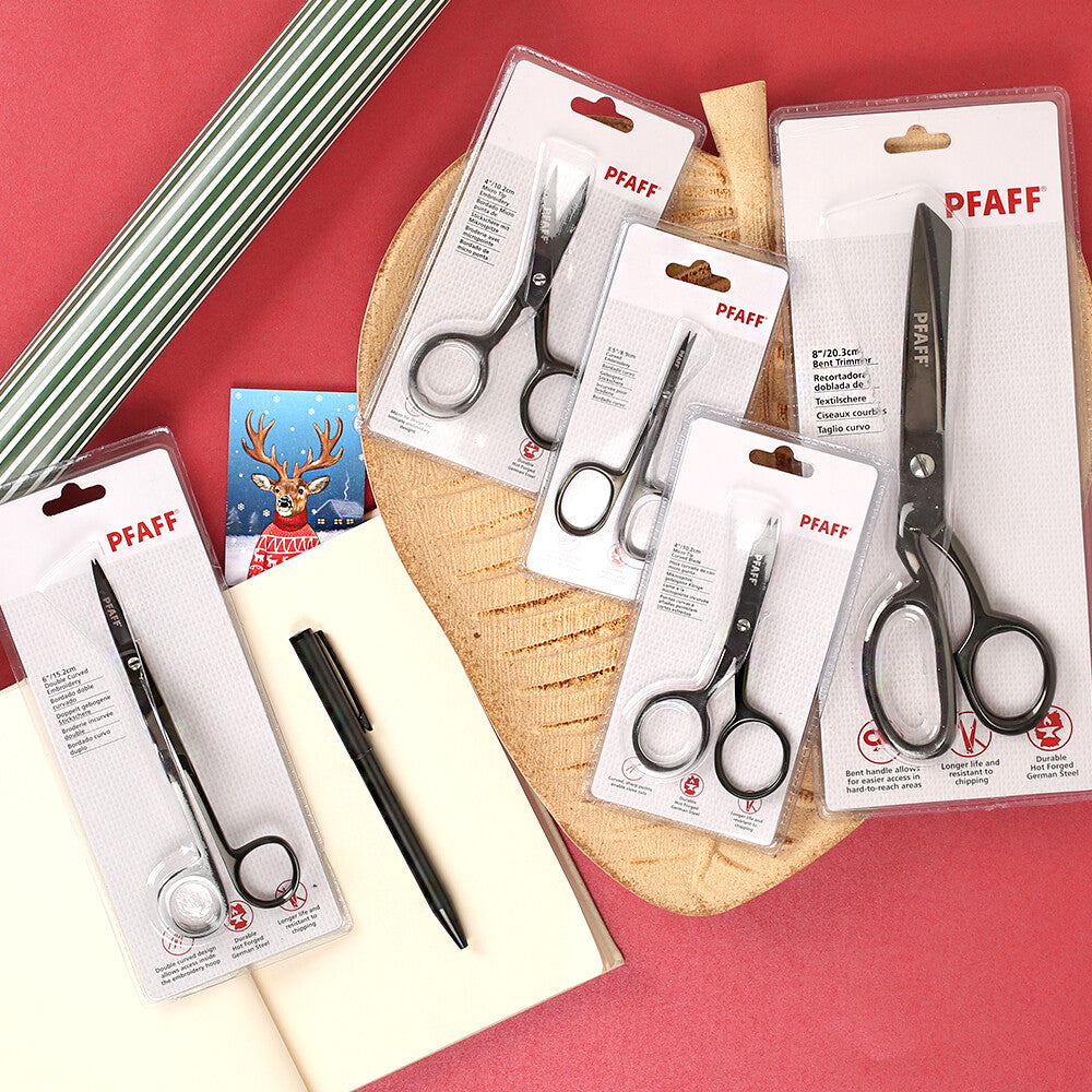 PFAFF Spring Precision Cutting Scissors 4.5 inch - Black