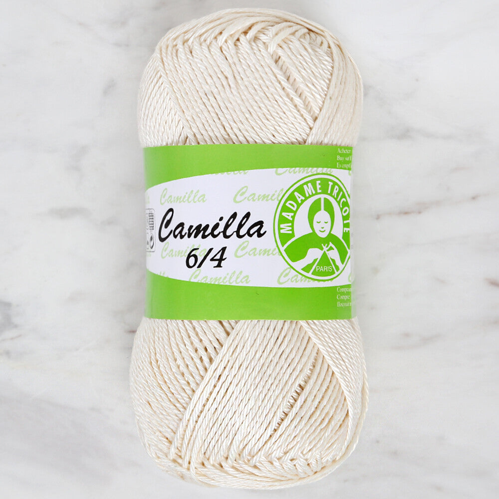 Madame Tricote Paris Camilla 50gr Knitting Yarn, White - 5306