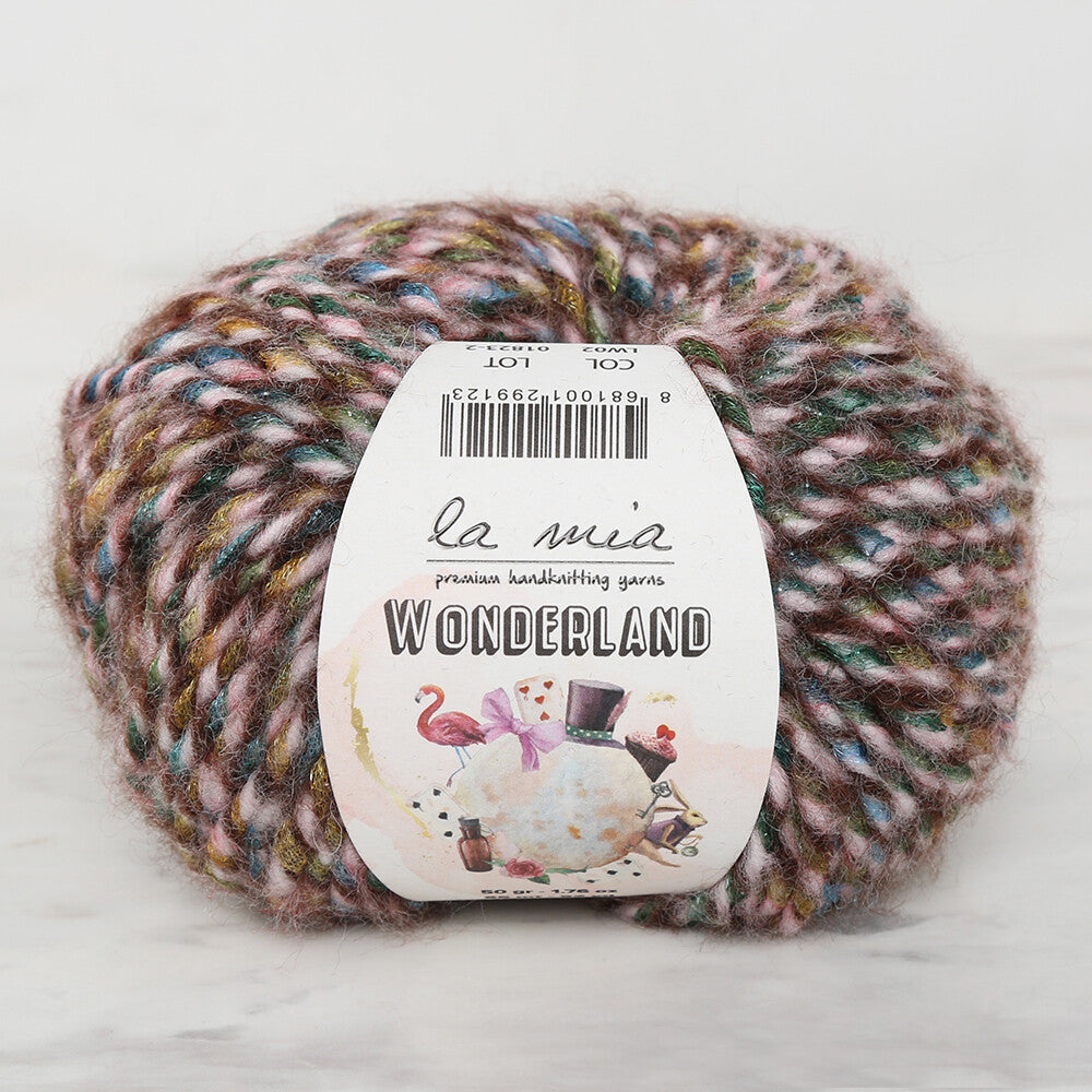 La Mia Wonderland Knitting Yarn, Variegated - LW02