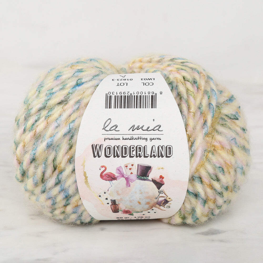 La Mia Wonderland Knitting Yarn, Variegated - LW03