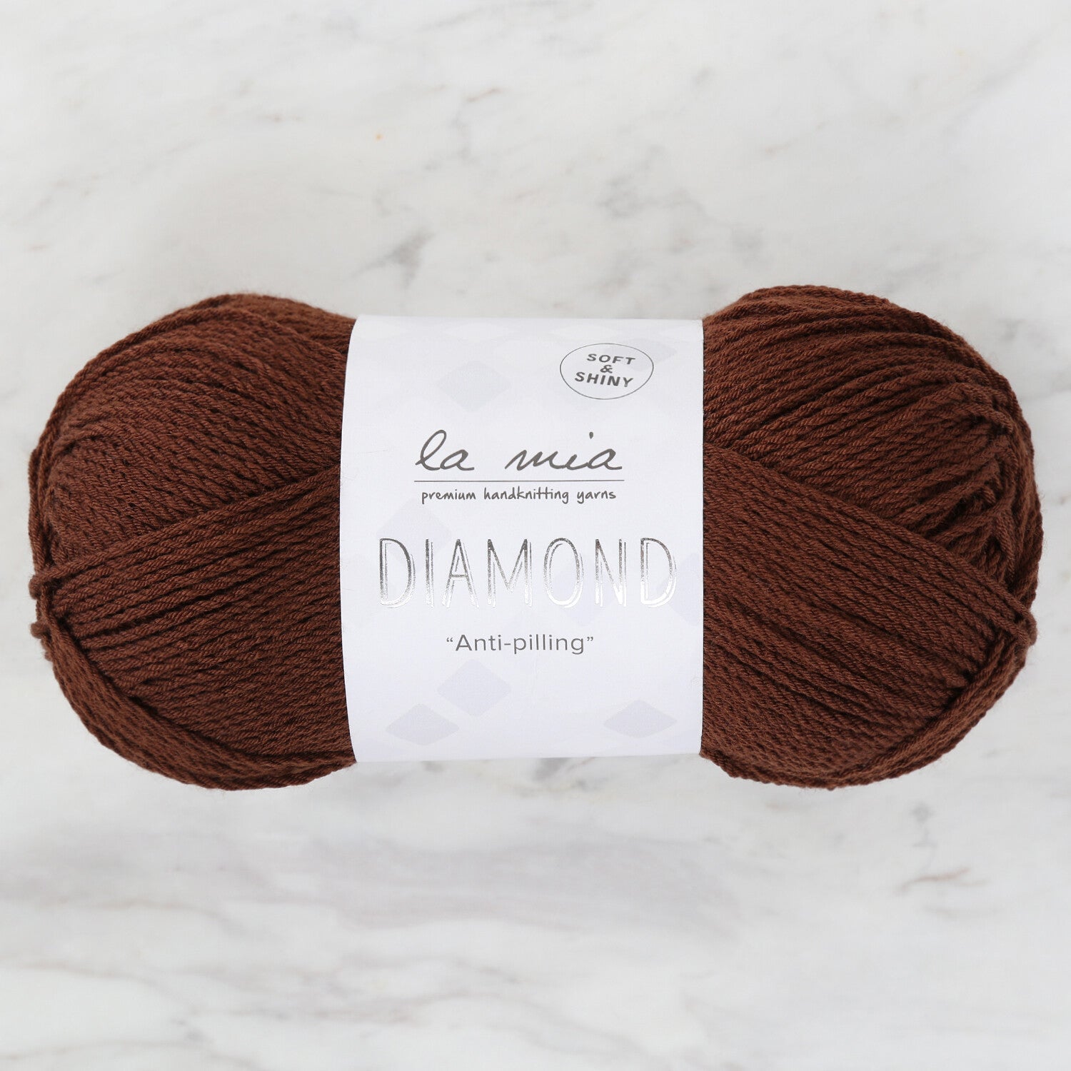 La Mia Diamond Yarn, Dark Brown - L158
